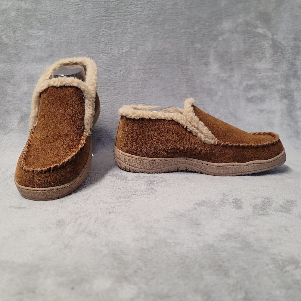 Clarks Mens Suede Leather Sherpa Lined Ankle Bootie Slipper JMH1952 size 9  This